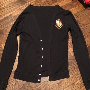 Alpha Sigma Alpha crest cardigan